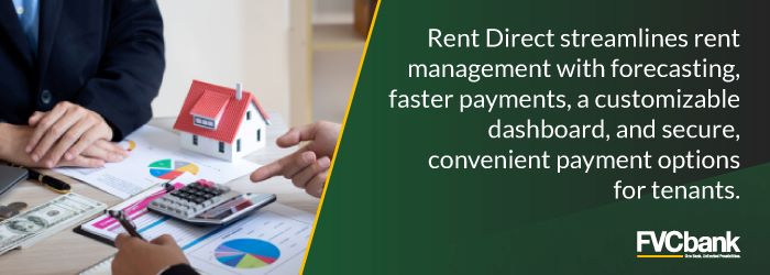 Rent Direct Streamlines rent management with forecasting and more.